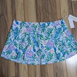 NWT! Lilly Pulitzer Luxletic Aila Skort Resort White Just A Pinch Size XXL